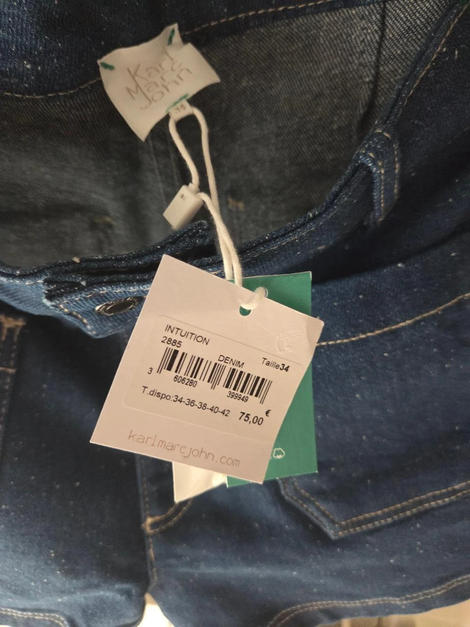 Short en jean Karl Marc John XS (34) Neuf avec étiquette été plage chic – photo 4